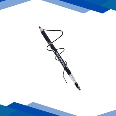 Half N Half Arch My Brows Long Lasting Automatic Eyebrow Pencil & Brush, Ebony-01 2 g