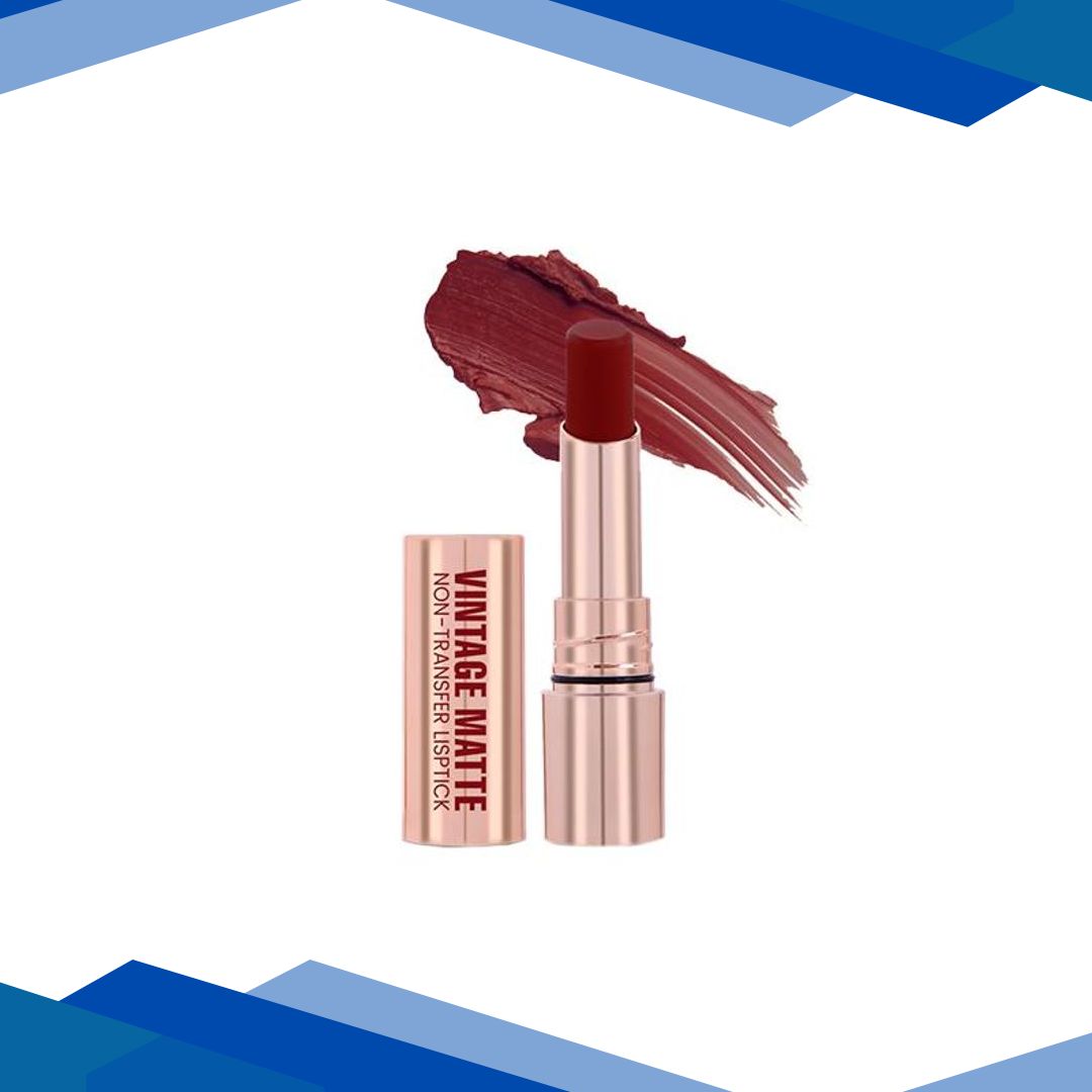 Half N Half Vintage Matte Non-Transfer Lipstick , Flash Maroon-13 3.8 g