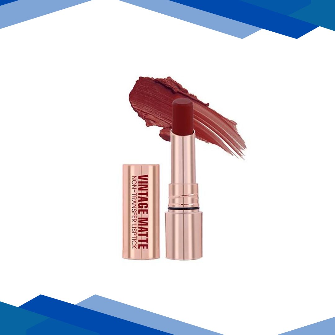Half N Half Vintage Matte Non-Transfer Lipstick , Maroon Goddess-16 3.8 g