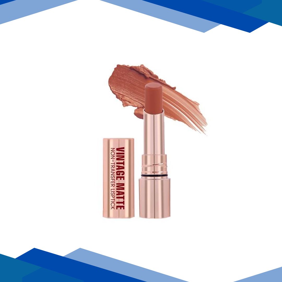 Half N Half Vintage Matte Non-Transfer Lipstick , Nude Silk-21 3.8 g