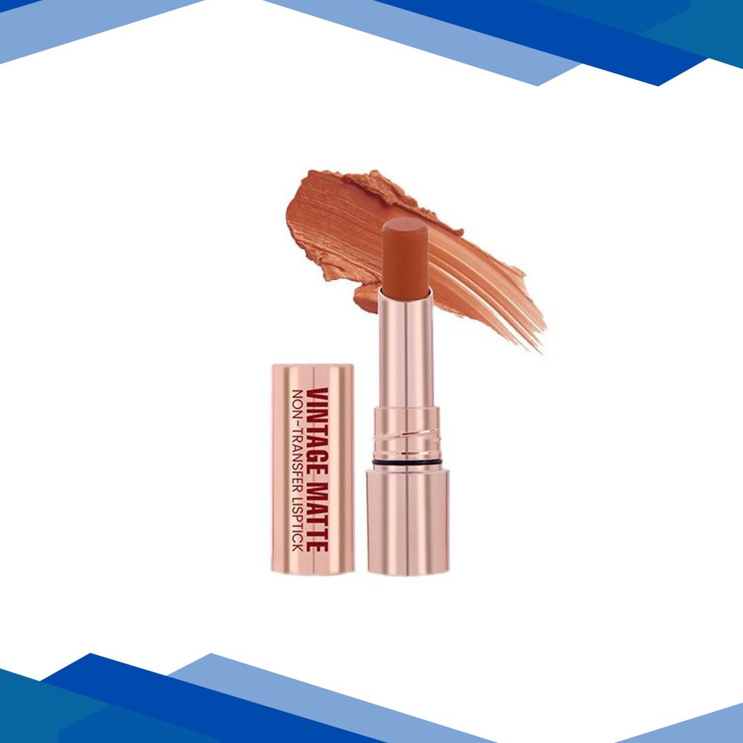 Half N Half Vintage Matte Non-Transfer Lipstick , True Brown-22 3.8 g
