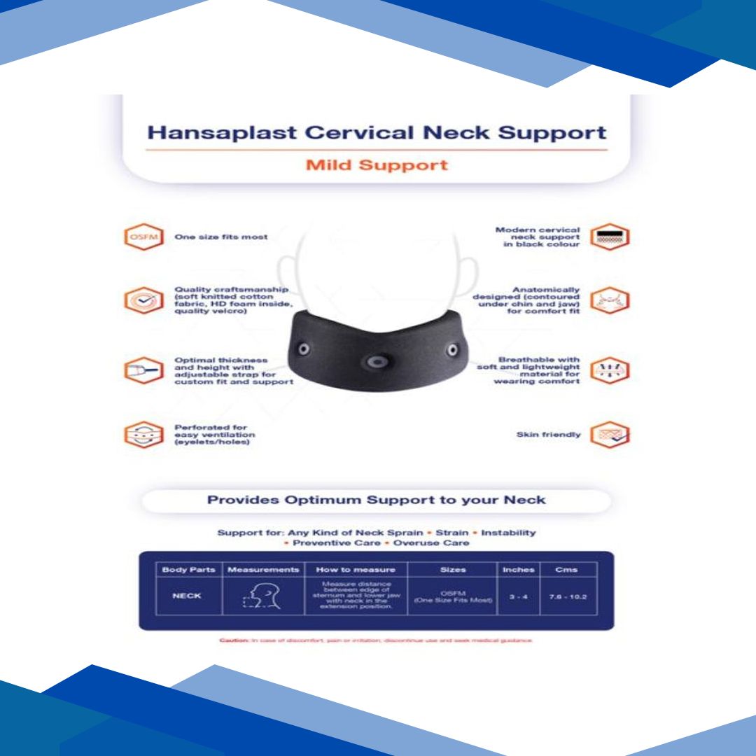 Hansaplast Active Cervical Neck Support (One Size Fits All) 1’s