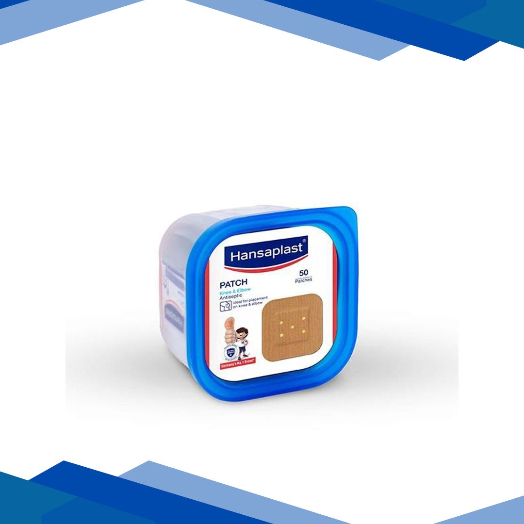 Hansaplast Antiseptic Ventilated Patch – Knee & Elbow 50’s
