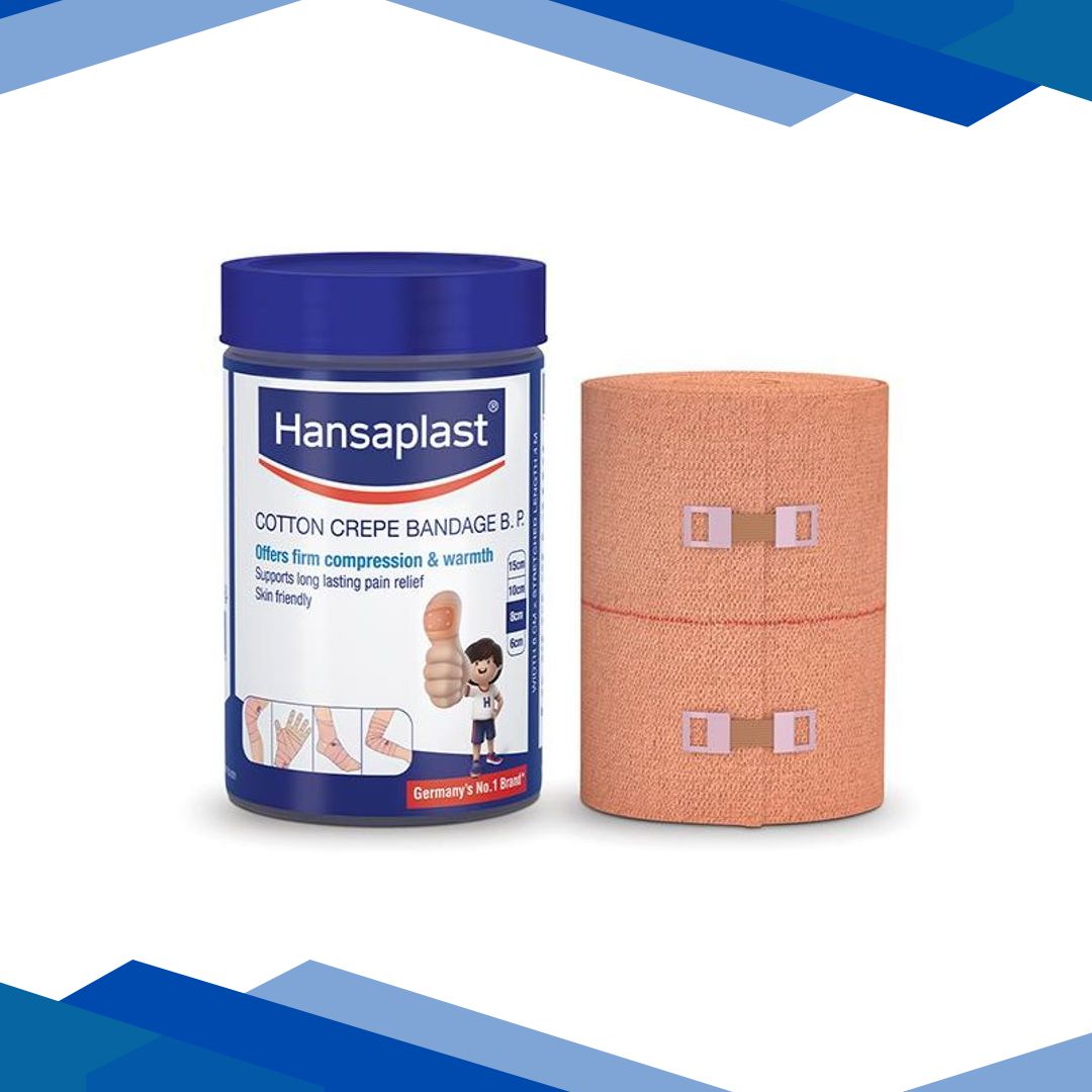 Hansaplast Cotton Crepe Bandage B.P. (8 cm x 4 m)