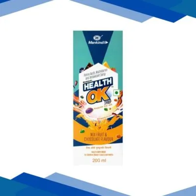 HEALTH OK MIX FRUIT & CHOCOLATE FLAVOUR Syrup 200ml