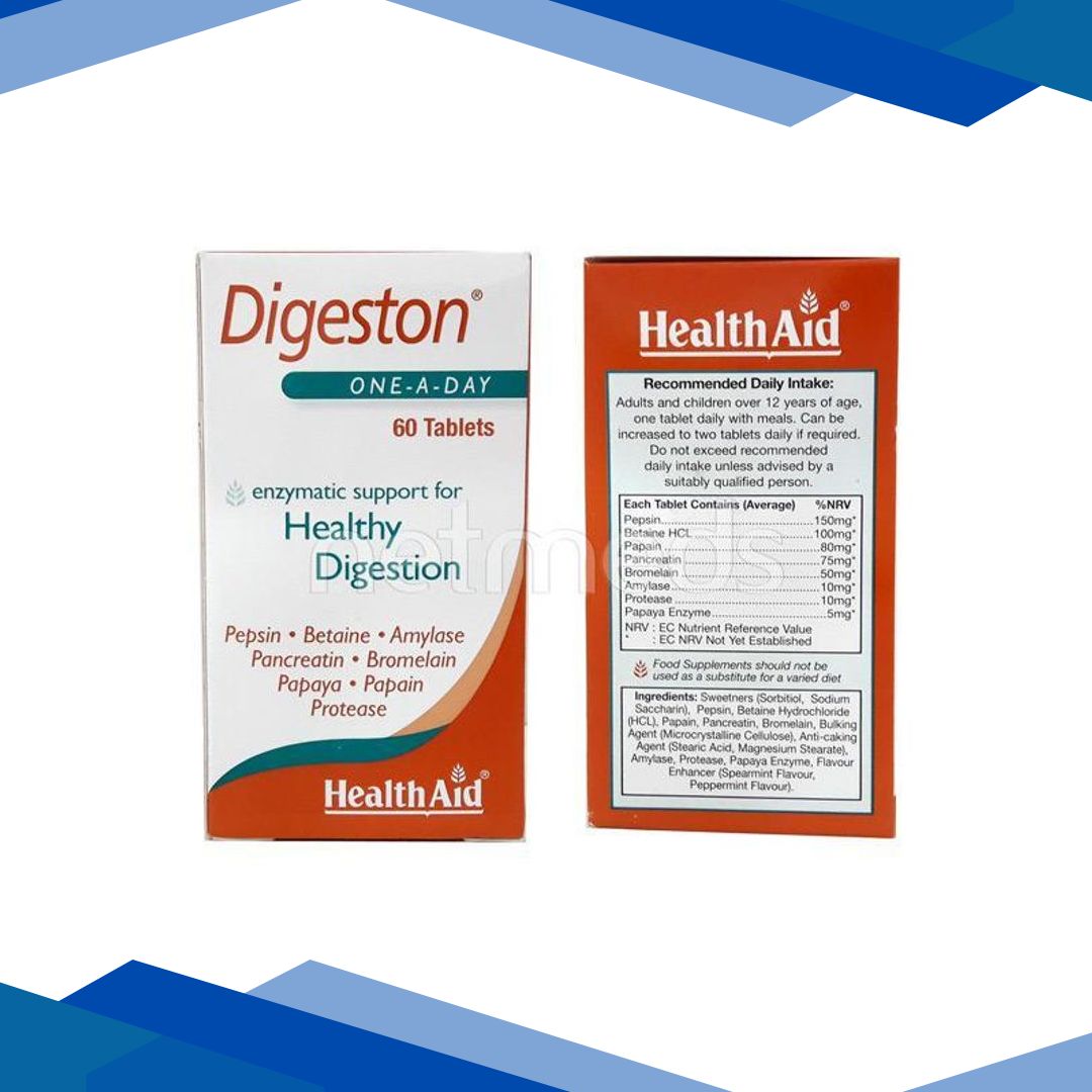 HealthAid Digeston (Papaya & Digestive Enzymes) Tablet 60’s