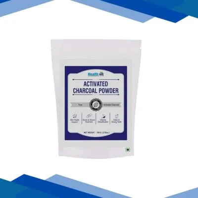 Healthvit Activated Charcoal Powder for Face Mask 100 gm