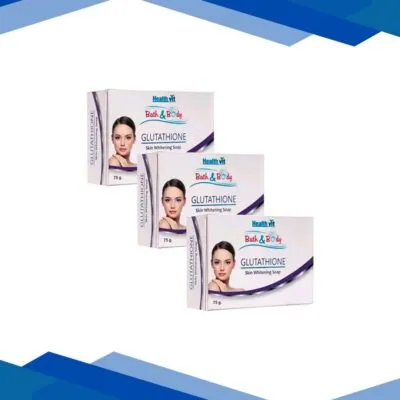 Healthvit Bath & Body Glutathione Skin Lightening Soap 3’s