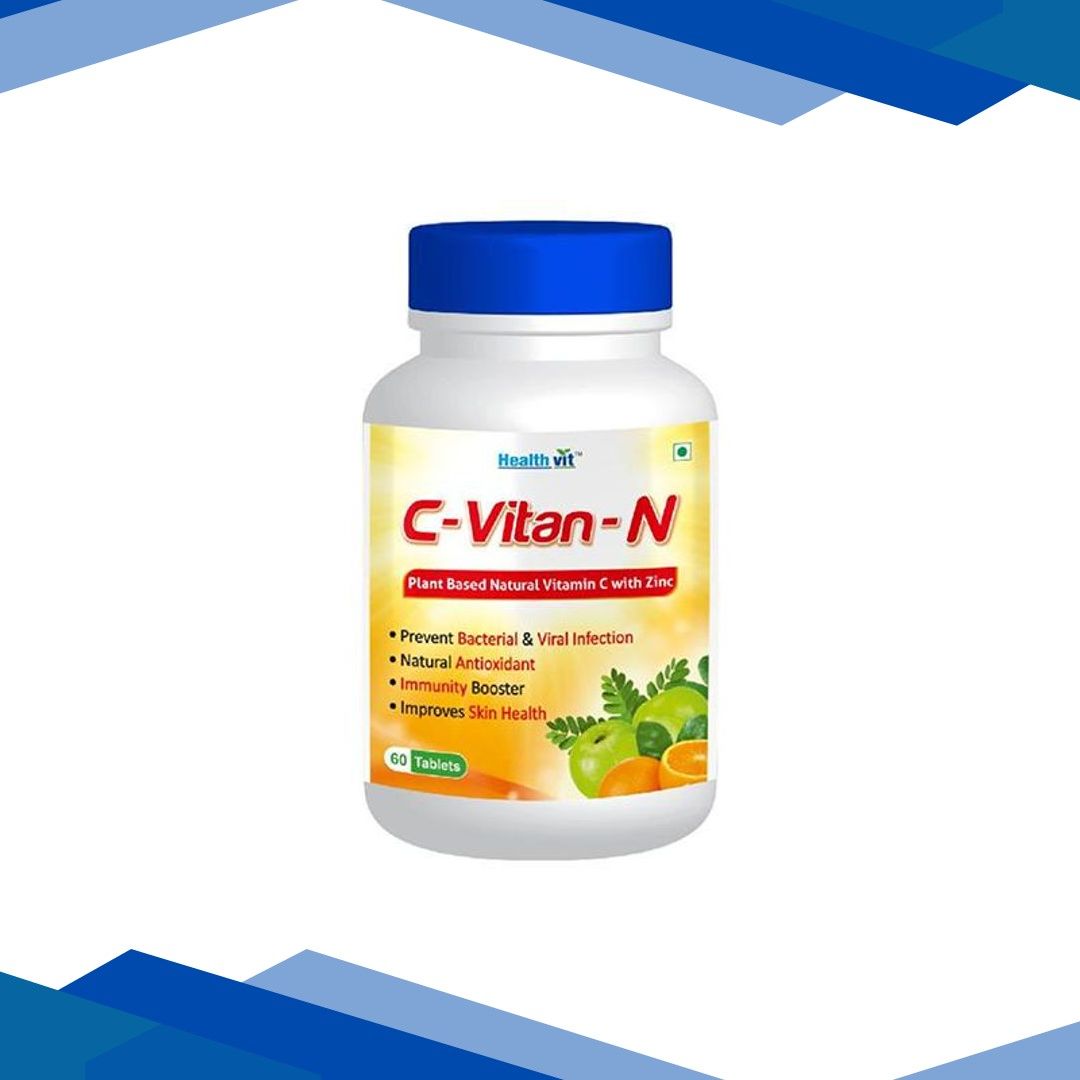 Healthvit C-Vitan-N Plant Based Natural Vitamin C with Zinc Tablet 60’s