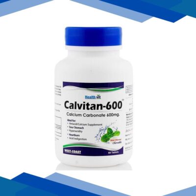 HealthVit Calvitan-600 Calcium Carbonate 600 mg Tablet 60’s