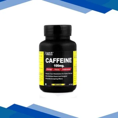 Healthvit Fitness Caffeine- Tablets (Energy, Focus & Endurance) 60’s