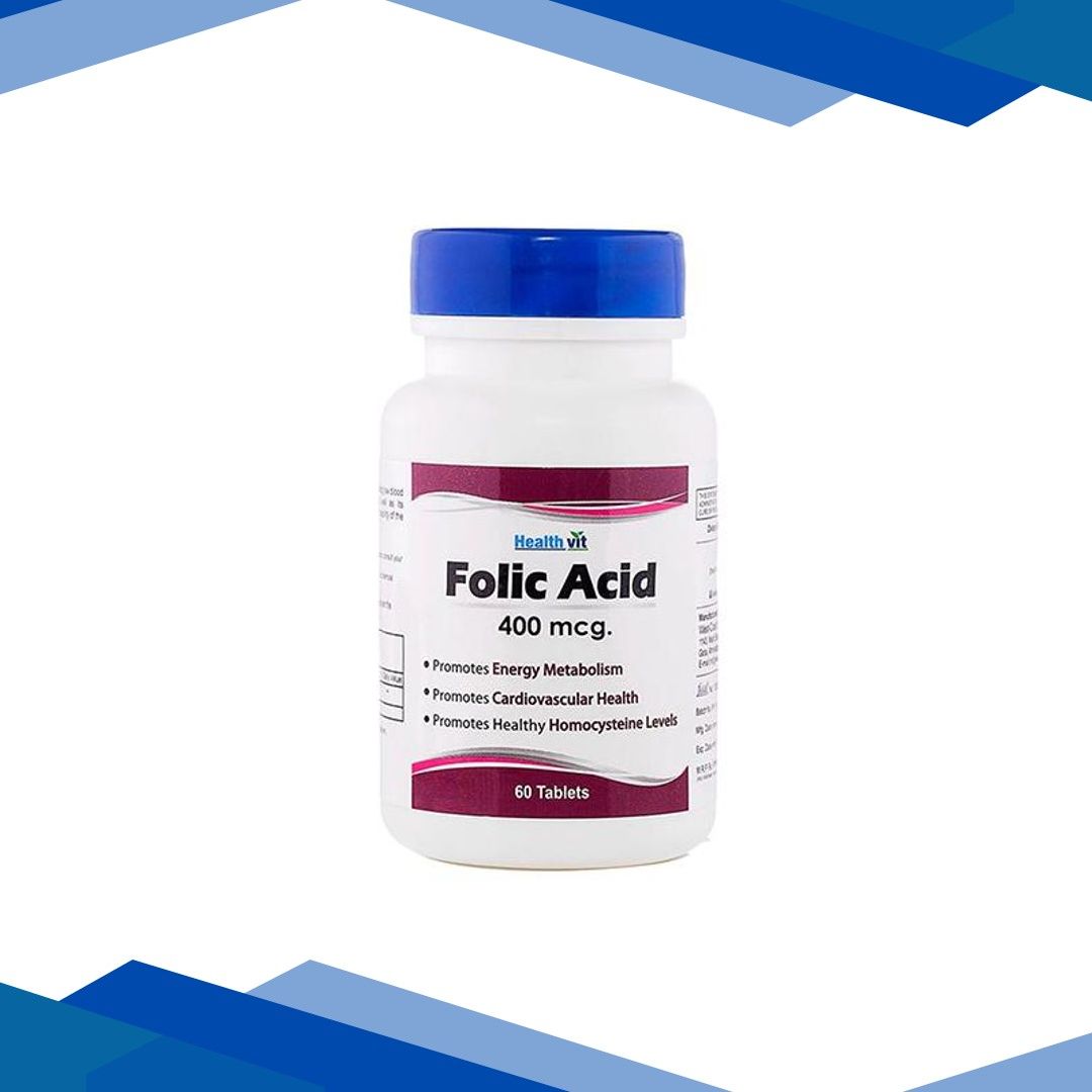 Healthvit Folic Acid 400mcg- Tablets 60’s