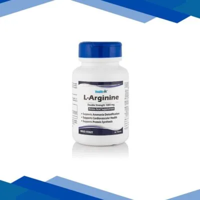 HealthVit L-Arginine 1000 mg Amino Acid Tablets 60’s
