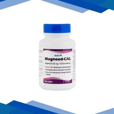 Healthvit Magneed-Cal Magnesium 241 mg Calcium 400 mg- Tablets 60’s