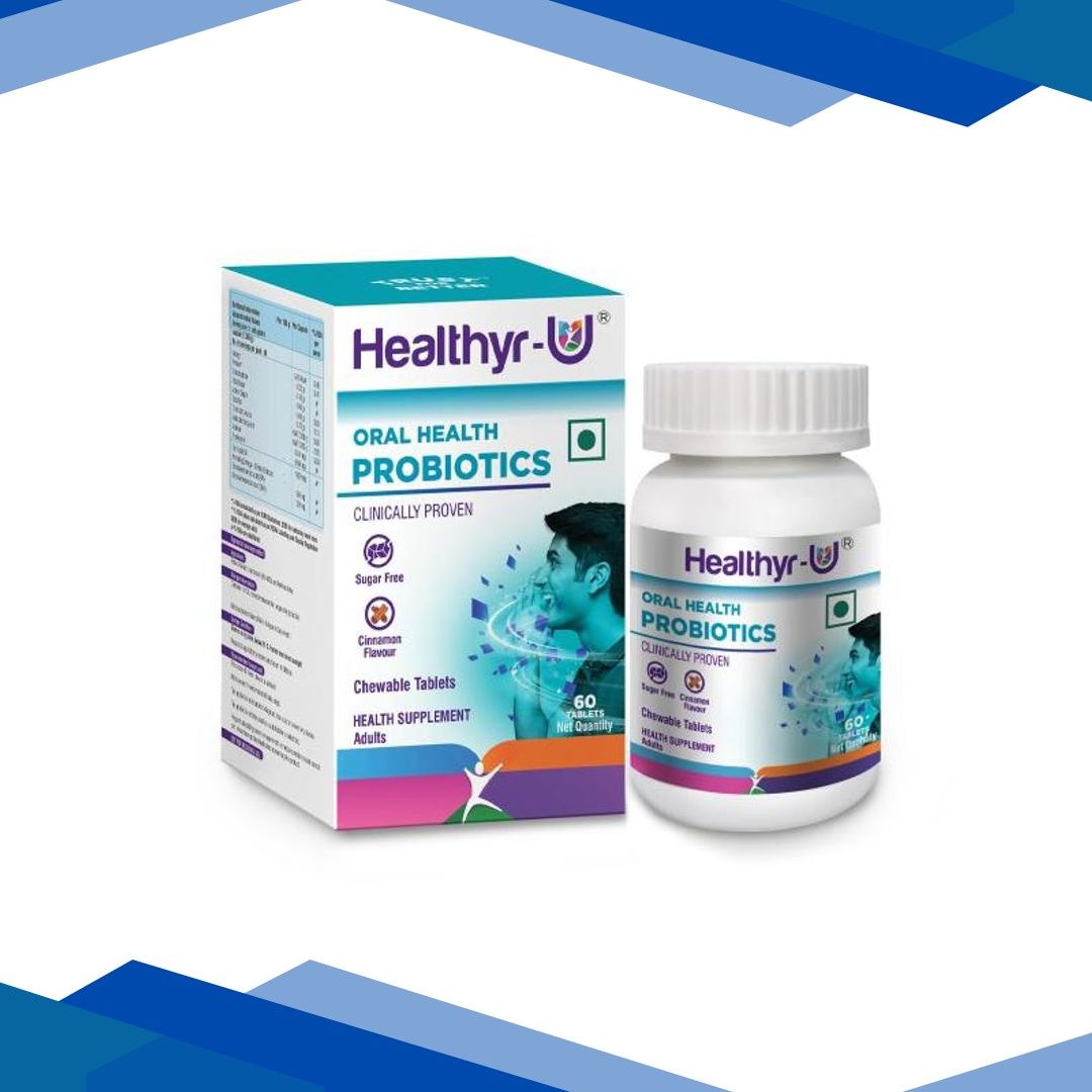 Healthyr-U Oral Health Sugar Free Cinnamon Flavour Probiotic Chewable Tablet 60’s