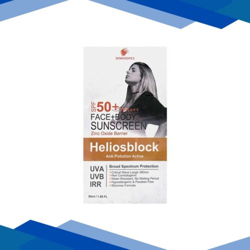 HELIOSBLOCK ANTI POLLUTION ACTIVE SPF 50+ PA +++ UVA/UVB/IRR FACE + BODY Sunscreen 50ml