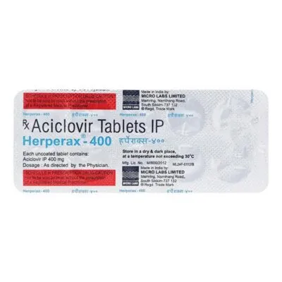 Herperax 400mg Tablet 10'S