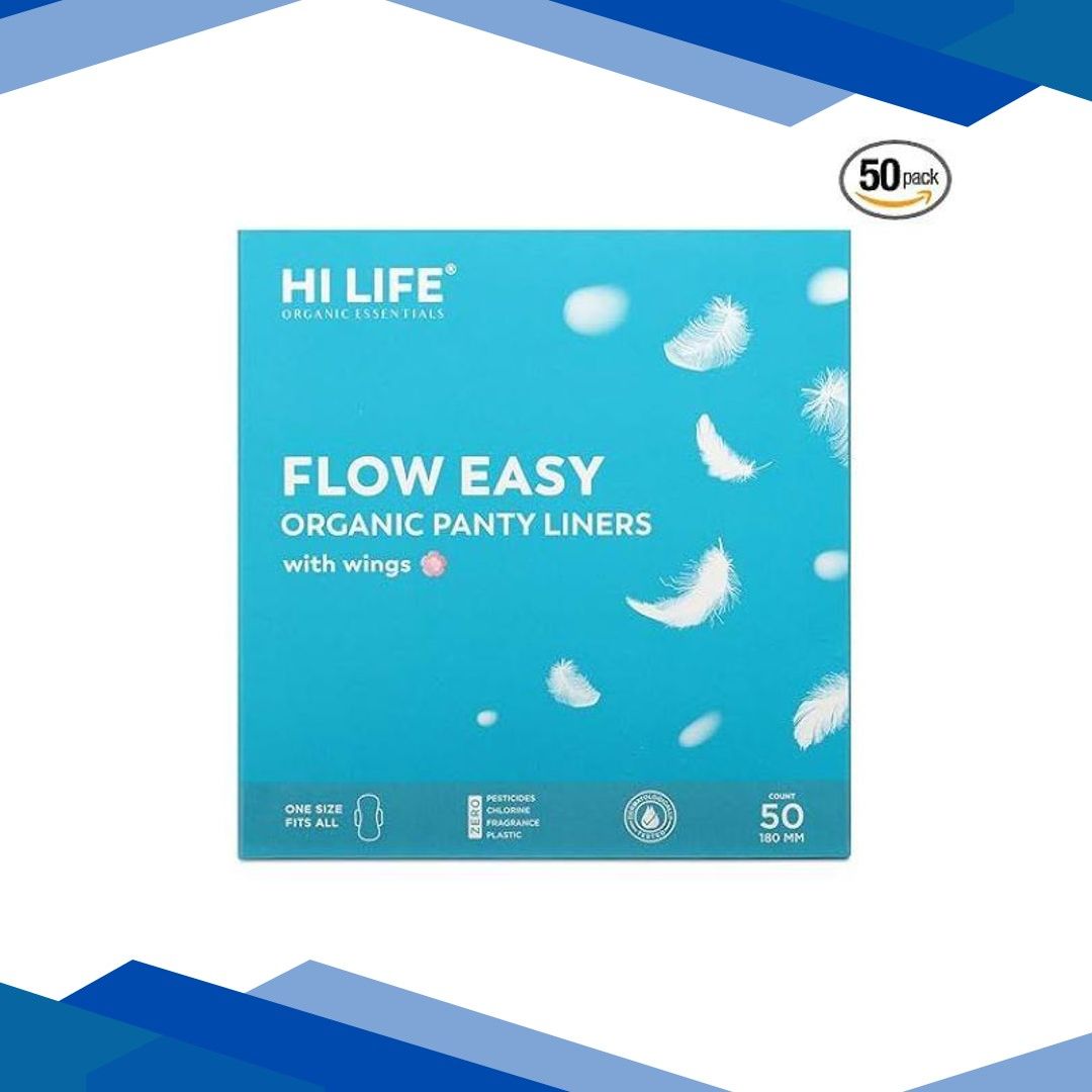 Hi Life Flow Easy Organic Panty Liners with Wings 50’s