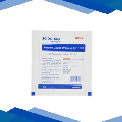 Hicks Jelodress Paraffin Gauze Dressing B.P. (10 cm x 10 cm) 1’s