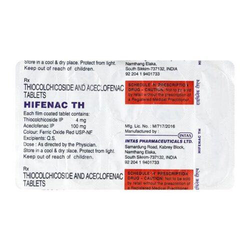 Hifenac TH 8 Tablet 10 ‘S