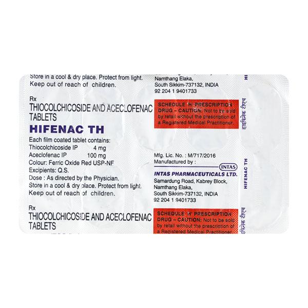 Hifenac TH 8 Tablet 10 ‘S