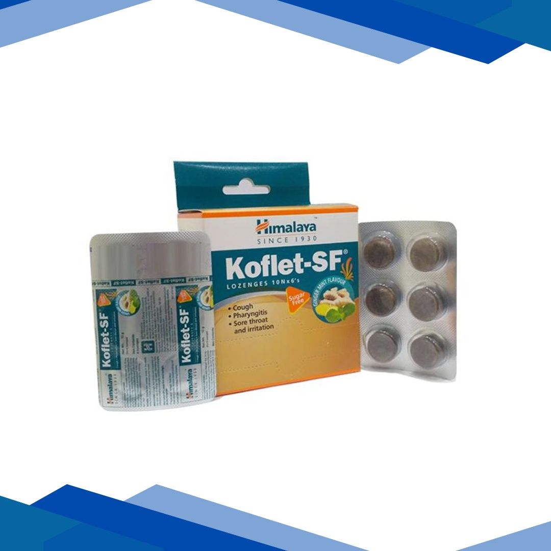 Himalaya Koflet-SF Lozenges – Ginger Mint Flavour 6’s