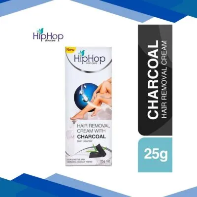 HipHop Hair Removal Cream with Charcoal – Sensitive Skin 25 gm