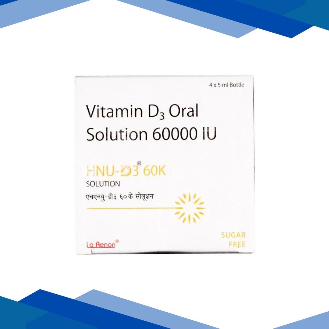 HNU D3 60K SUGAR FREE Oral Solution 5ml