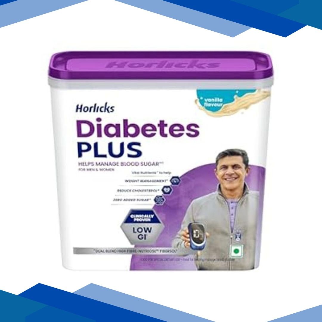 Horlicks Diabetes Plus Powder – Vanilla Flavour (Jar) 1 kg