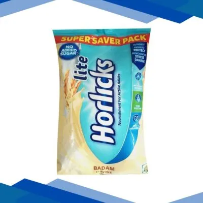 Horlicks Lite No Added Sugar Powder – Badam Flavour ( Pouch ) 450 gm