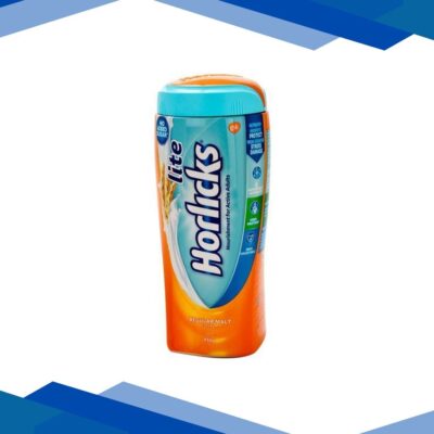 Horlicks Lite No Added Sugar Powder – Regular Malt Flavour 450 gm (Jar)