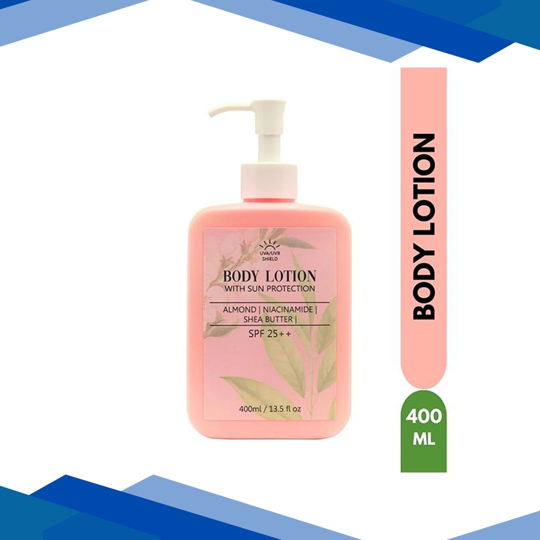 House of Beauty Deep Moisture Body Lotion with Sunscreen SPF 25+ with Niacin & Shea Butter 400ml