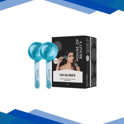 House of Beauty Ice Globe Blue-Puffy Eyes, Face Lifting, Digital Eyes Stress Reduction (1Pair) 1’s