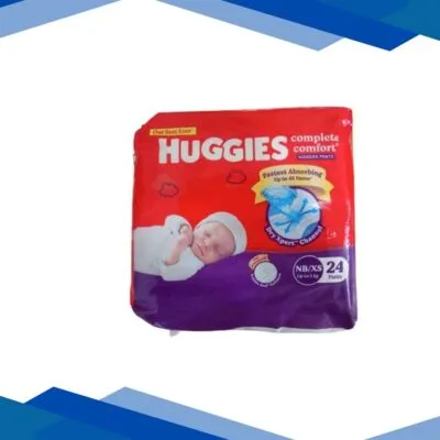 Huggies Complete Comfort Wonder Diaper Pants (NB-XS) 24’s