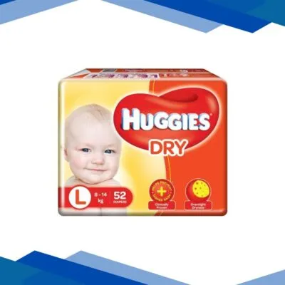 Huggies Dry Pants Diapers (L) 52’s