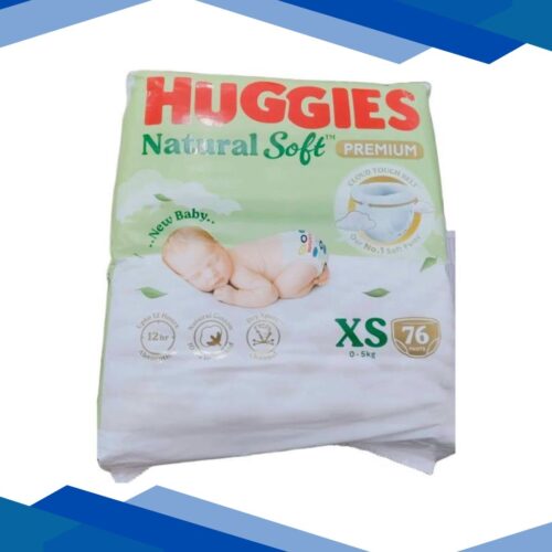 Huggies Natural Soft Premium Baby Diaper Pant (XS) 76’s