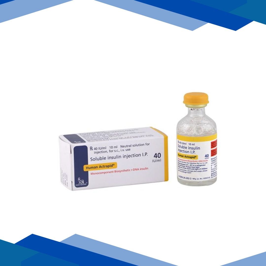 Human Actrapid 40IU Injection 1X10ml