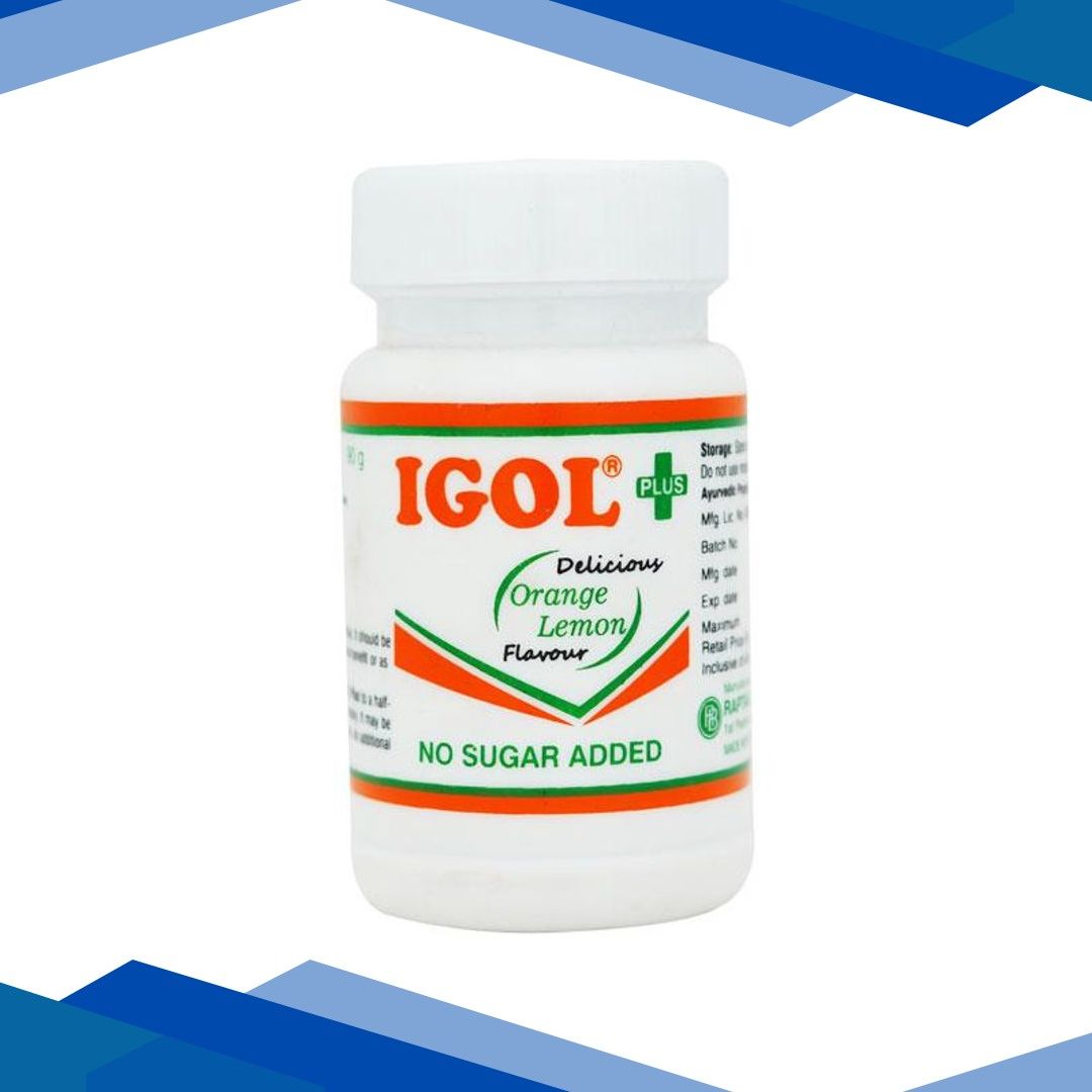 IGOL PLUS DELICIOUS ORANGE LEMON FLAVOUR Powder 90gm