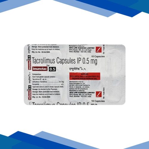 Imunotac 0.5mg Capsule 10’S
