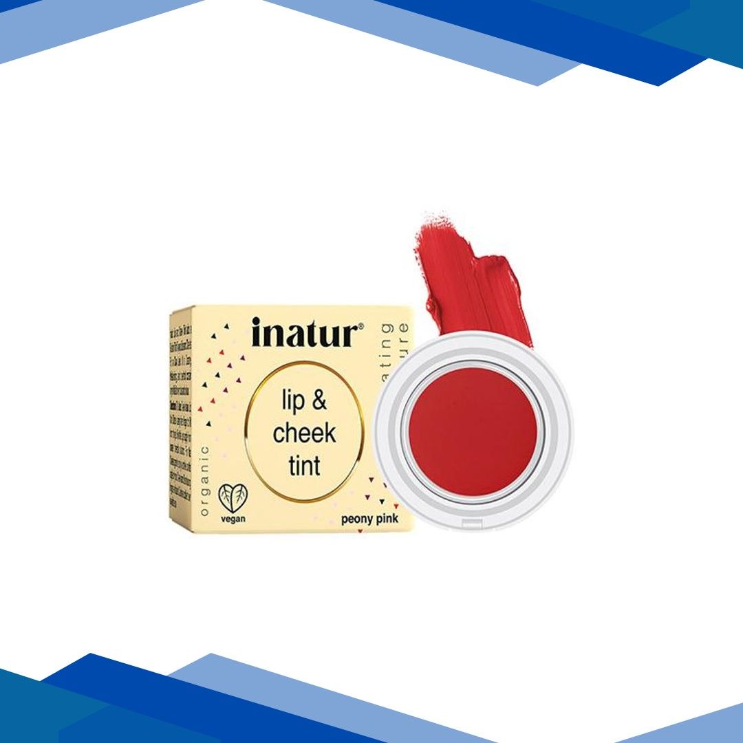 Inatur Lip and Cheek Tint – Peony Pink 4 gm