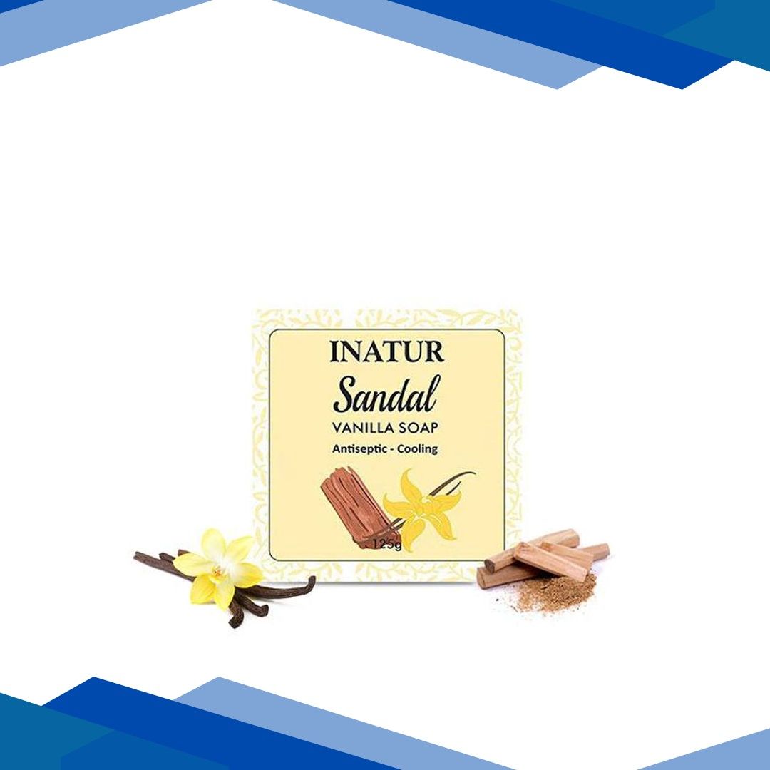 Inatur Vanilla Soap Bar – Sandal 125 gm