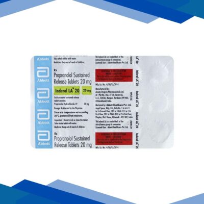 Inderal LA 20mg Tablet 15’S