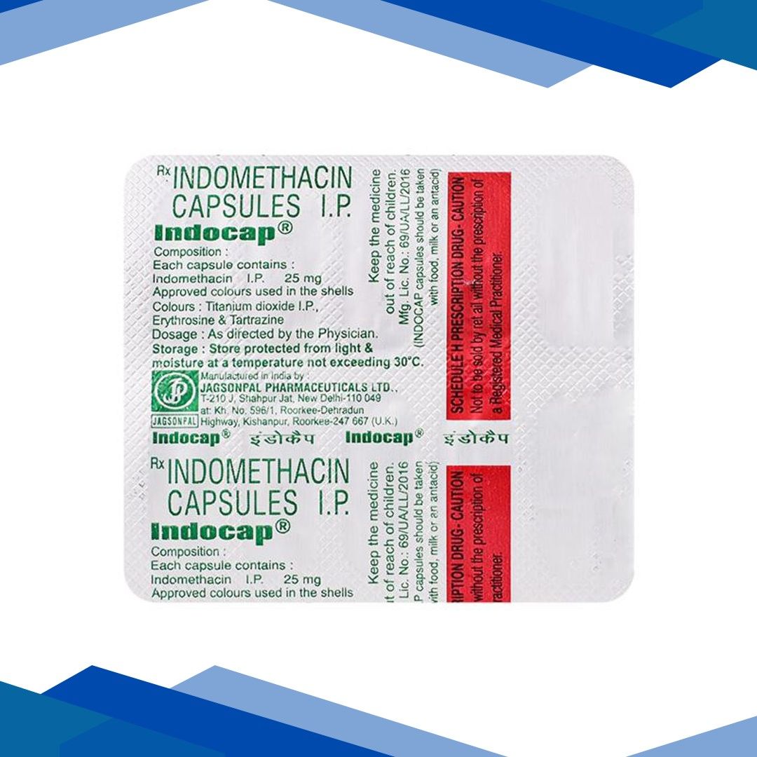 Indocap 25mg Capsule 10’S