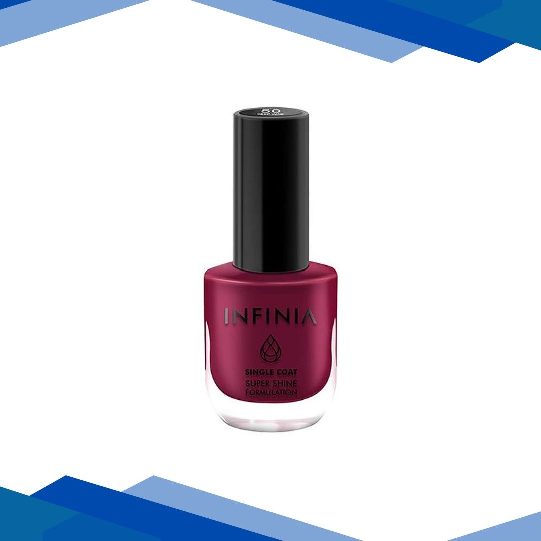 Infinia Wine Single Coat Nail Polish Deep Wine 050 12 ml