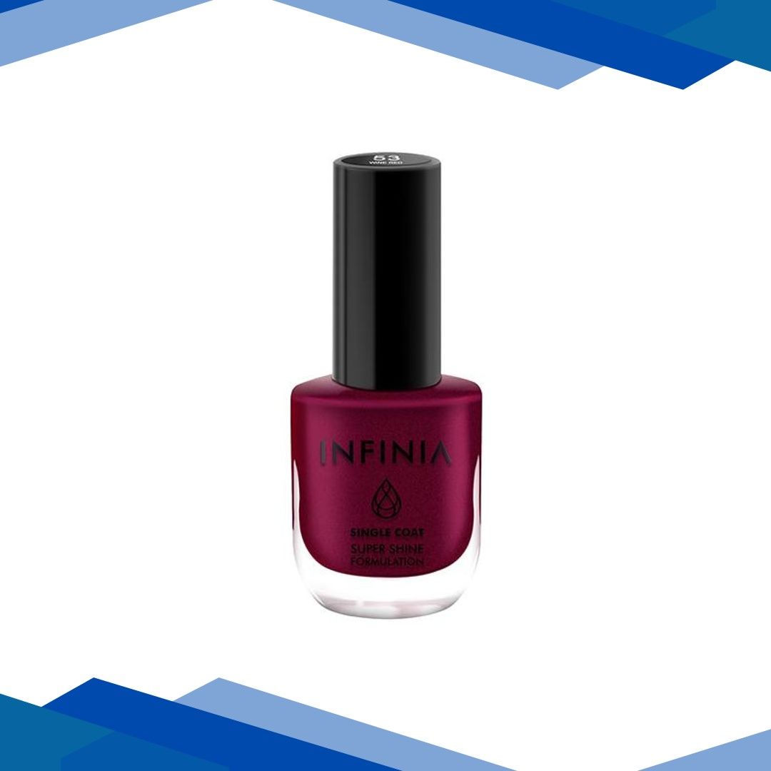 Infinia Wine Single Coat Nail Polish Wine Red 053 12 ml