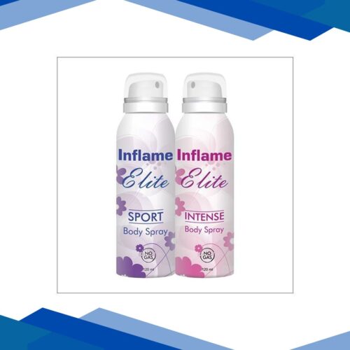 Inflame Elite No Gas Body Spray – Sport + Intense (Pack of 2 X 200 ml)
