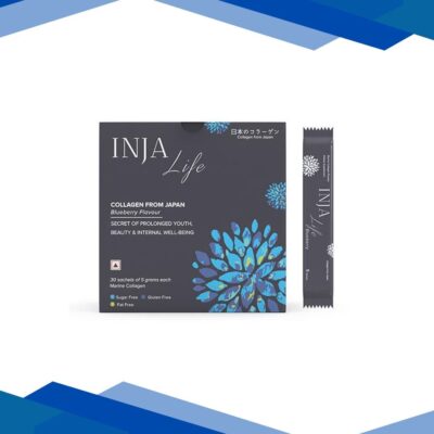 INJA Life Japanese Marine Collagen Sachet – Blueberry Flavour (Pack of 30 x 5 g)