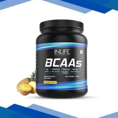 INLIFE BCAAs Powder – Pineapple Flavour 450 gm