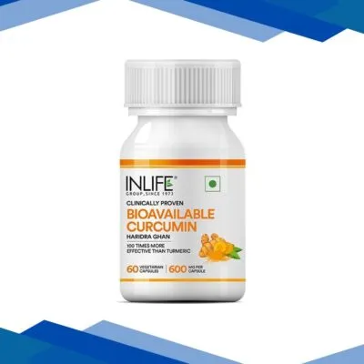 Inlife Bioavailable Curcumin 600 mg Vegetarian Capsules 60’s