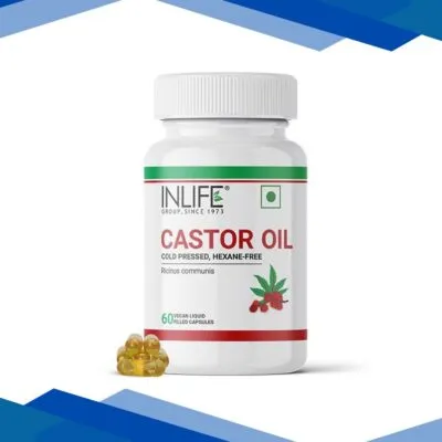 INLIFE Castor Oil , Veg Capsule 60’s